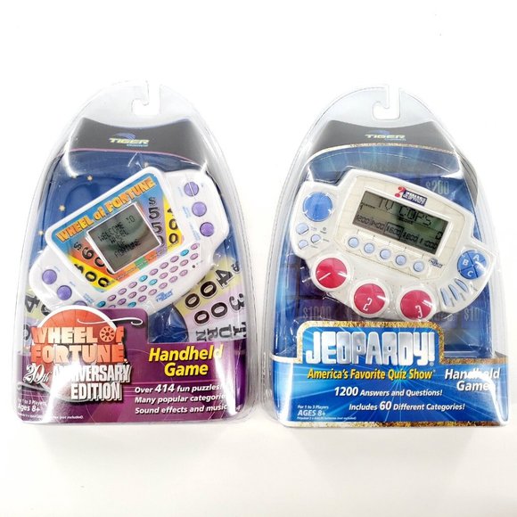 Other - Tiger Wheel Of Fortune 20th Anniversary Edition & Jeopardy Electronic Handhelds-